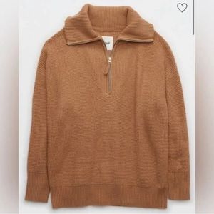 Aerie Quarter Zip Sweater